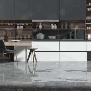 简欧厨房壁柜3D模型下载